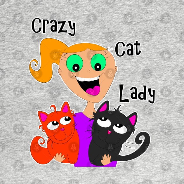 Crazy Cat Lady (Redhead) ;) by DitzyDonutsDesigns